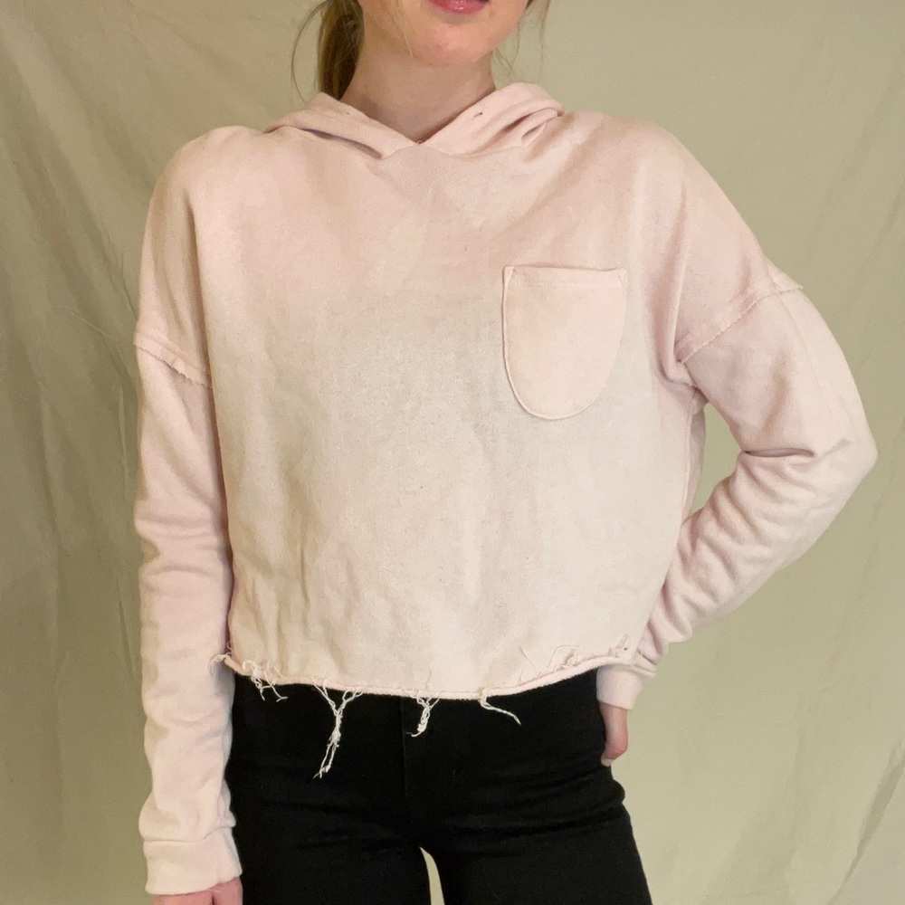 Baby pink light weight sweatshirt